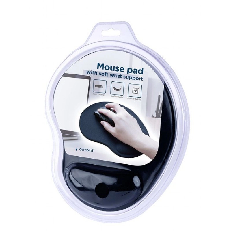 Gembird MP-ERGO-01 Mauspad Schwarz