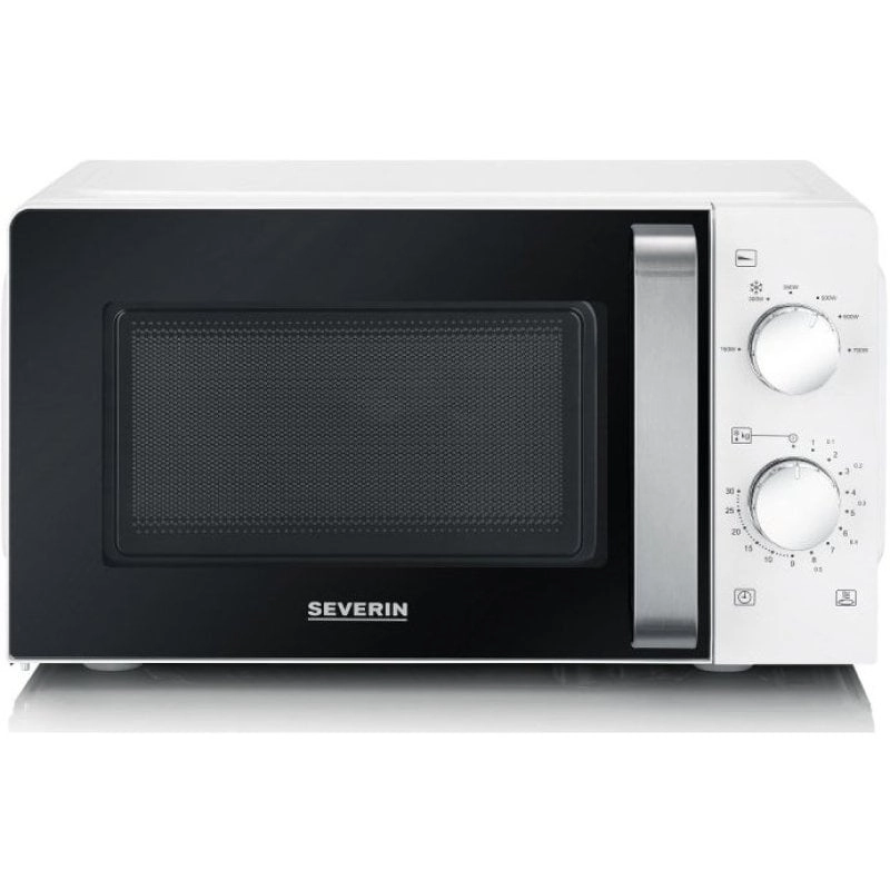 Severin MW 7885 Mikrowelle Schwarz, Weiß Solo-Mikrowelle Arbeitsplatte 17 l 700 W