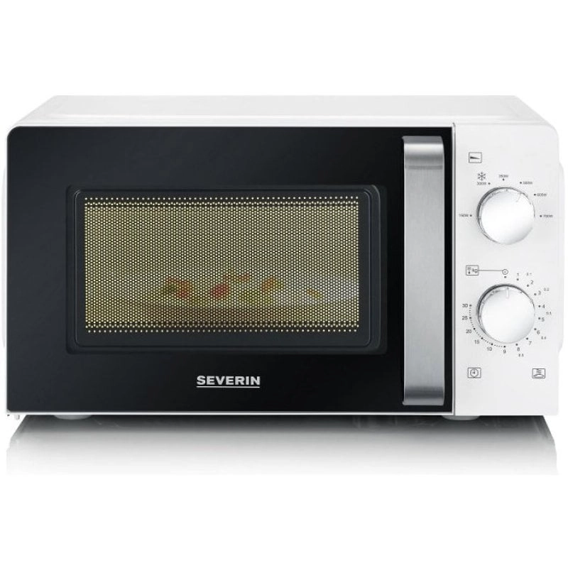 Severin MW 7885 Mikrowelle Schwarz, Weiß Solo-Mikrowelle Arbeitsplatte 17 l 700 W