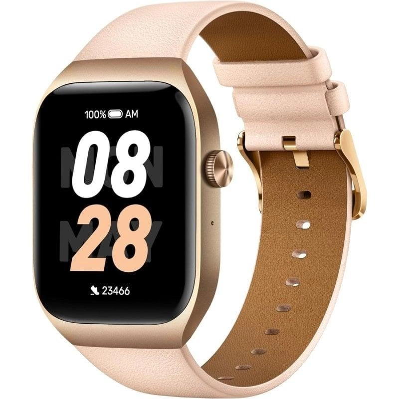 Mibro Watch T2 Light GPS 22mm AMOLED Gold Lange Akkulaufzeit Vibrationsalarm