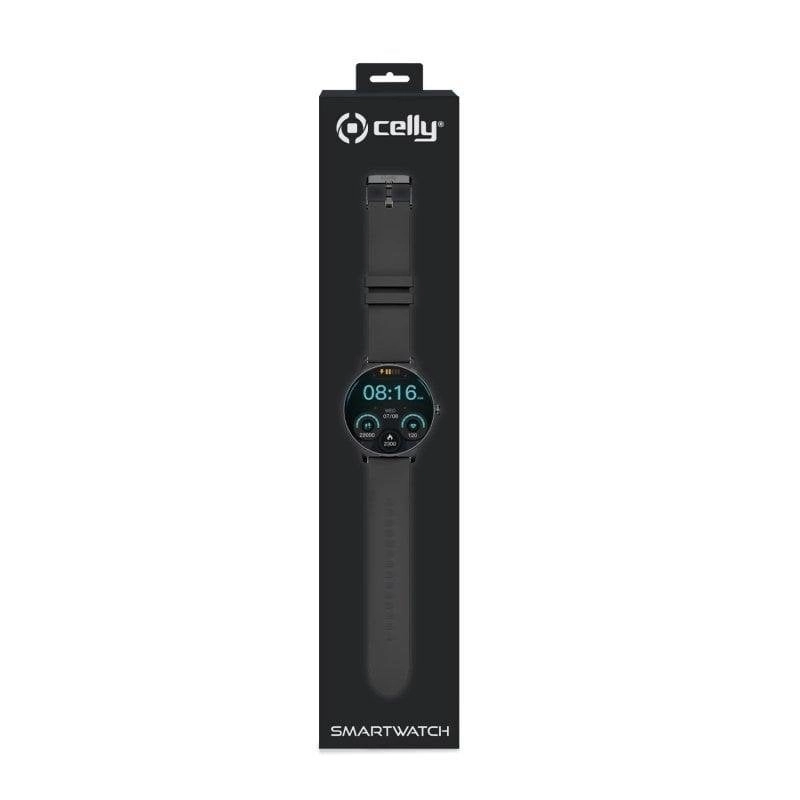 Celly TRAINERROUND2BK Bluetooth GPS 1.28" Digital Schwarz SpO2 Pulsuhr Schlafanalyse
