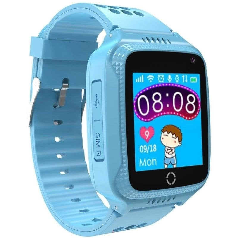 Celly Kidswatch Bluetooth GPS 1.44" Farbdisplay Blau IP67 Kind Gr SOS Schlafmonitor