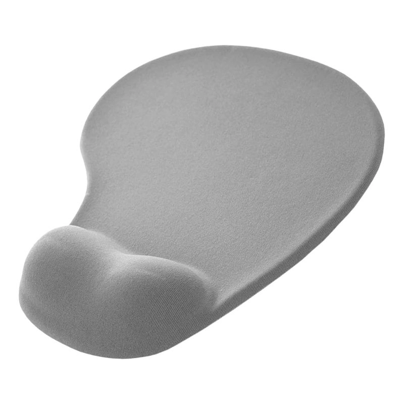 Ociodual Mauspad mit Gel-Handgelenkauflage, ergonomisch, Grau