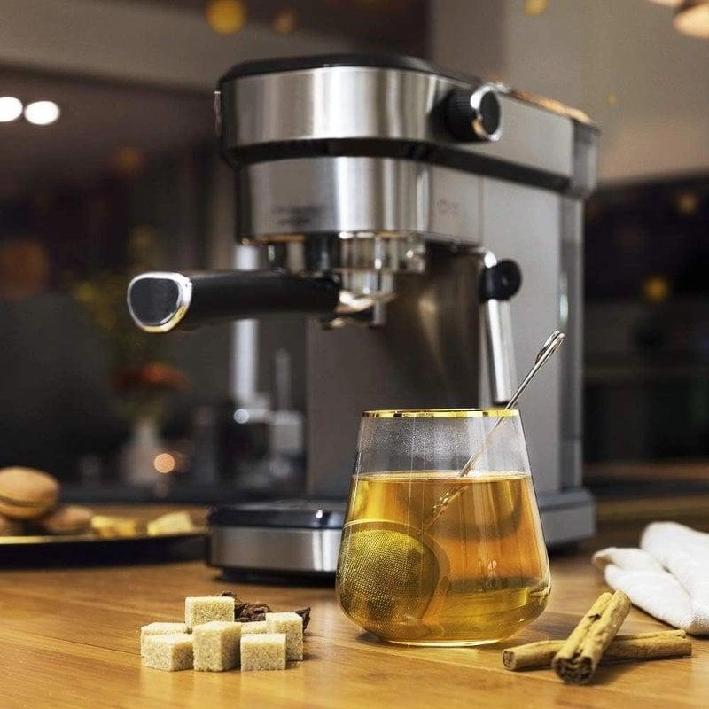 Kaffeemaschine Espresso Cecotec Cafelizzia Steel 1,2L 20 bar mit Milchaufschäumer