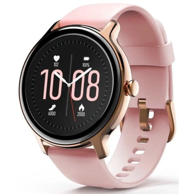 Hama Fit Watch 4910 Bluetooth GPS 45mm LCD Rosa IP68 SpO2 Herzfrequenz Schlafmonitor