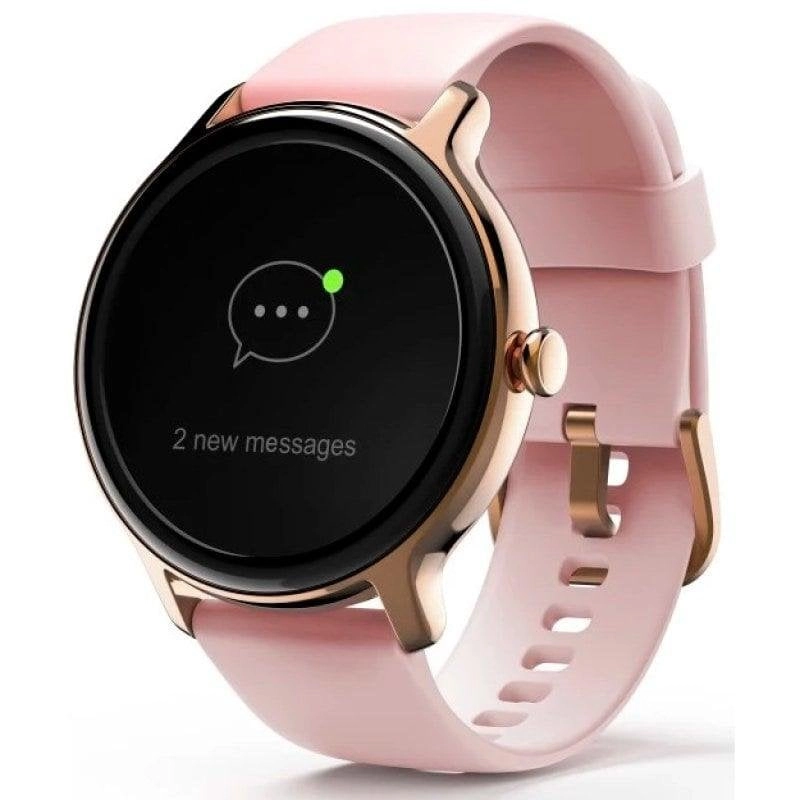 Hama Fit Watch 4910 Bluetooth GPS 45mm LCD Rosa IP68 SpO2 Herzfrequenz Schlafmonitor