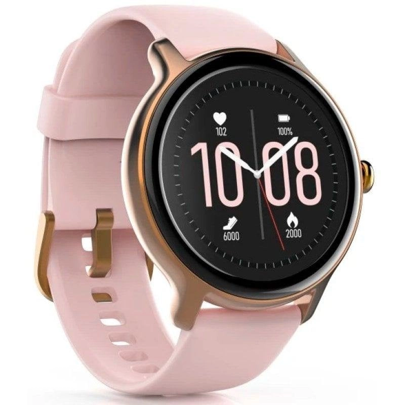 Hama Fit Watch 4910 Bluetooth GPS 45mm LCD Rosa IP68 SpO2 Herzfrequenz Schlafmonitor
