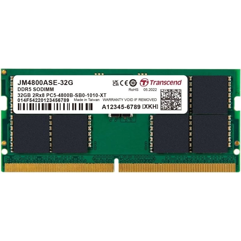 Transcend JetRam SO-DIMM DDR5 4800 MHz 32 GB CL40