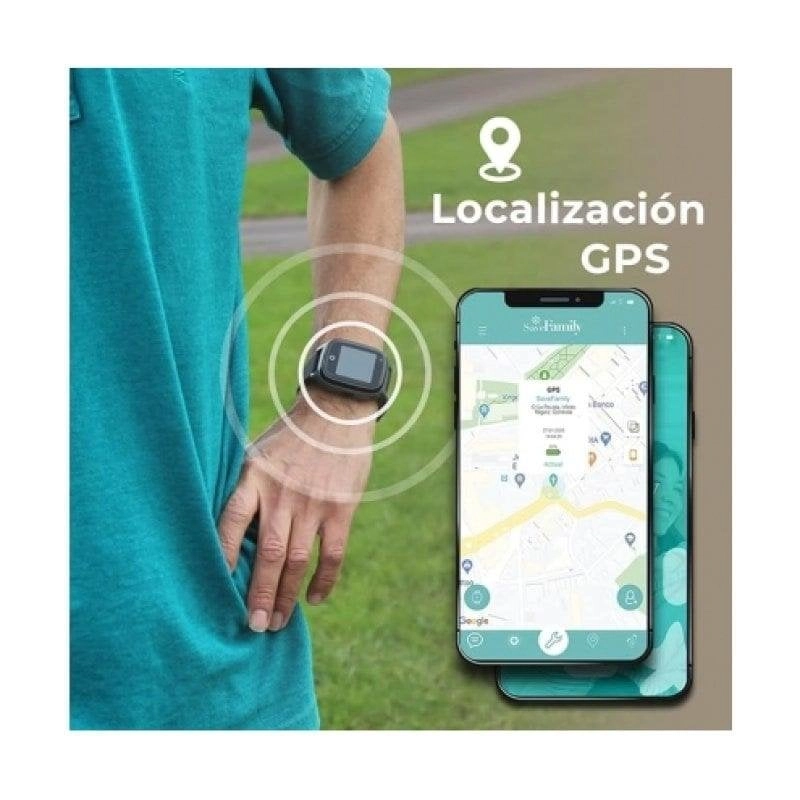 SaveFamily Senior 4G GPS 1.4" IPS Schwarz Einheitsgröße IP67 SpO2 Puls Herzfrequenz SOS