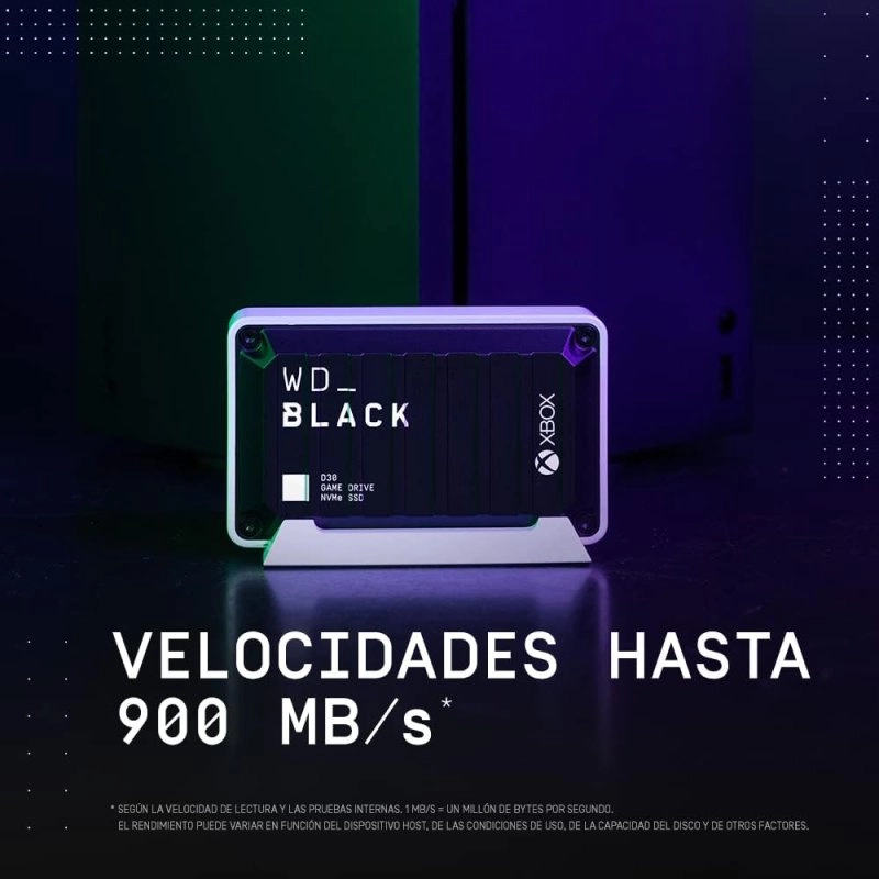 WD Black D30 Externe Festplatte für XBOX SSD 1 TB USB-C Schwarz