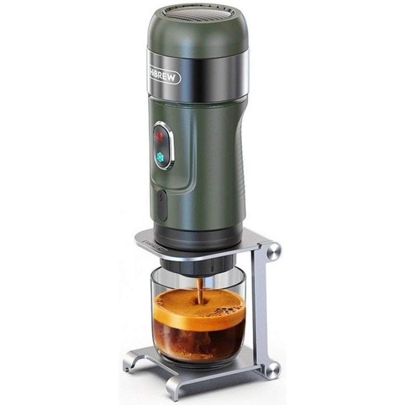 HiBREW H4B – kabellose, tragbare Kaffeemaschine mit wiederaufladbarem 2200-mAh-Akku, Grün