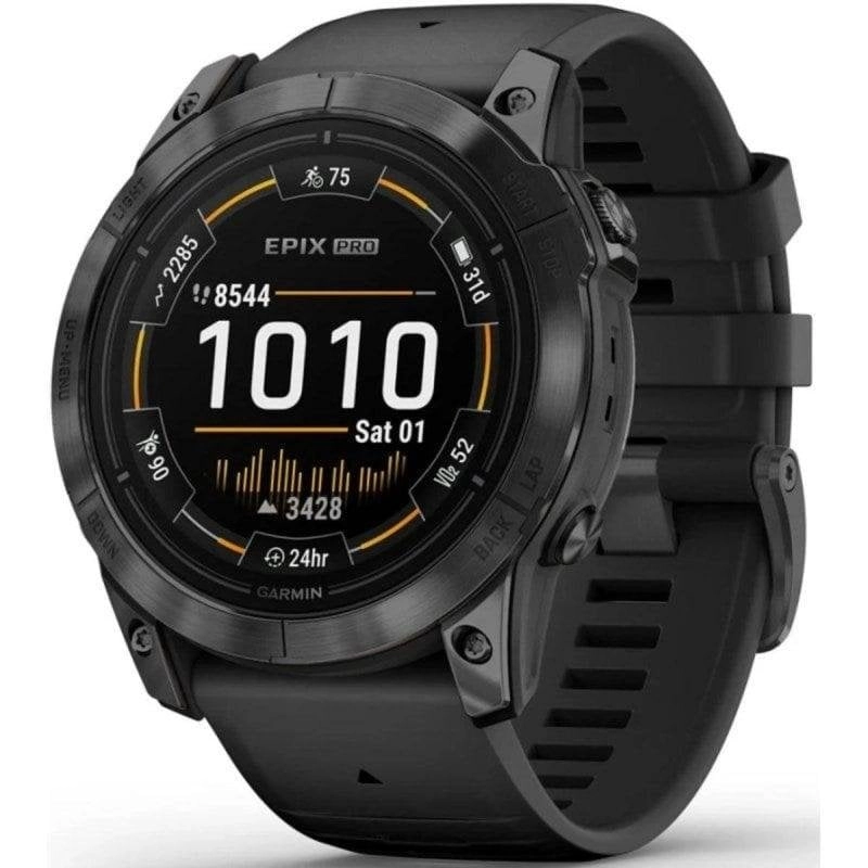 Garmin Epix Pro (Gen 2) GPS NFC Bluetooth 51mm AMOLED Grau Schwarz XL Wasserdicht 10ATM SpO2