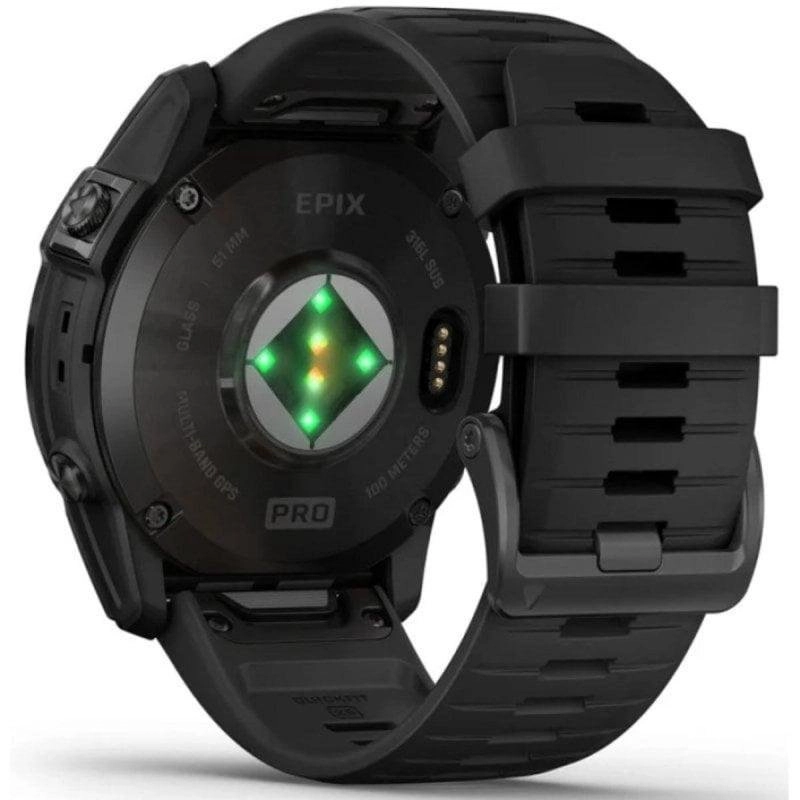 Garmin Epix Pro (Gen 2) GPS NFC Bluetooth 51mm AMOLED Grau Schwarz XL Wasserdicht 10ATM SpO2