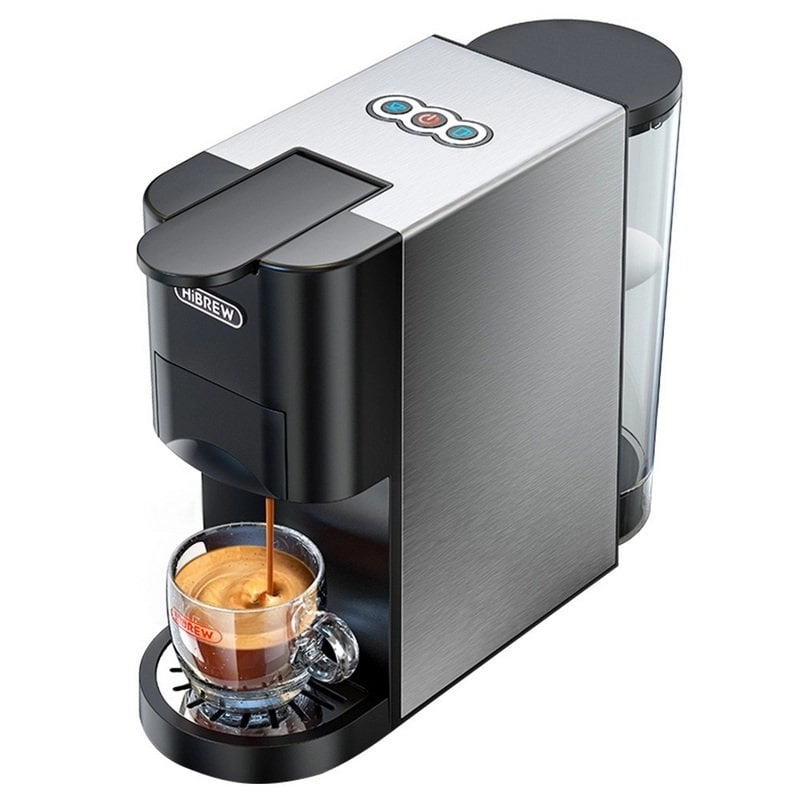 HiBREW H3A 5-in-1-Kaffeemaschine, 1 l, Silber