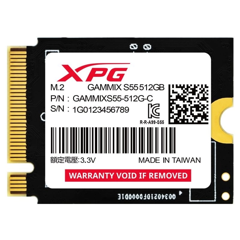Adata Gammix S55 SSD 512GB M.2 PCIe Gen4 2230