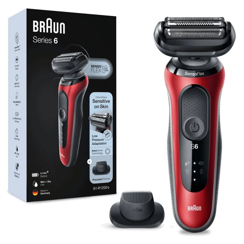 Braun Series 6 61-R1200S Folienrasierer und Trimmer Nass/Trocken