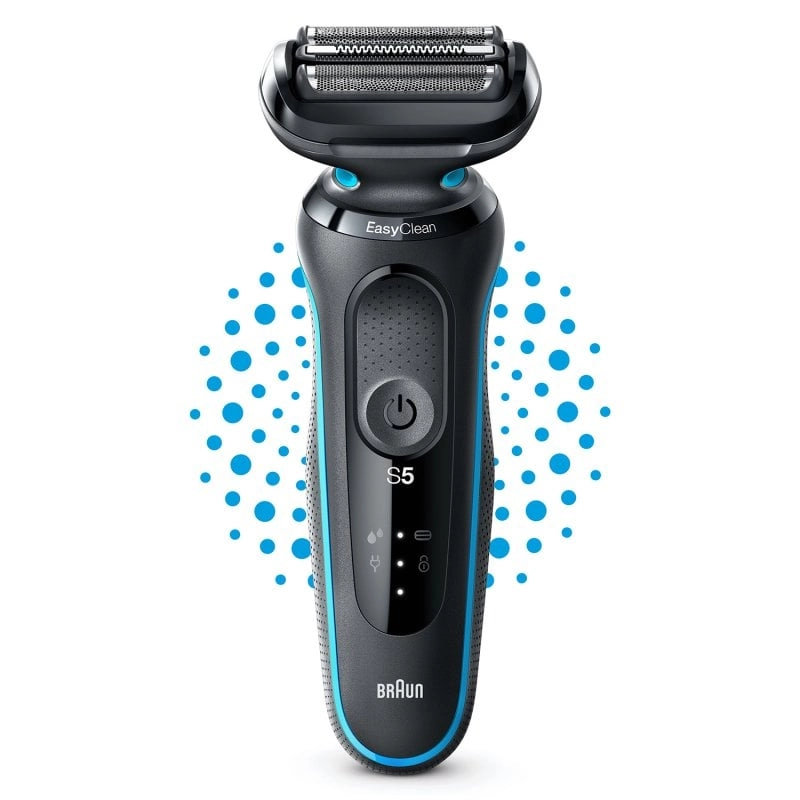 Braun 51-M1000s Series 5 Kabelloser Folienrasierer, schwarz/blau
