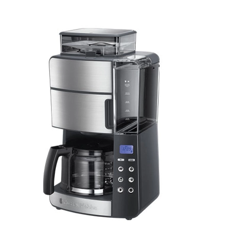 Russell Hobbs Grind and Brew Glaskaraffe Automatische Kombinationskaffeemaschine 1,25 l