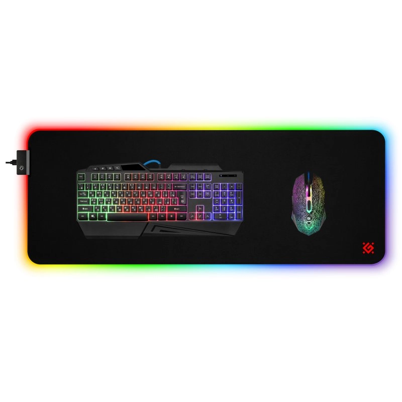 Defender 50566 Ultraleichtes LED-Gaming-Mauspad