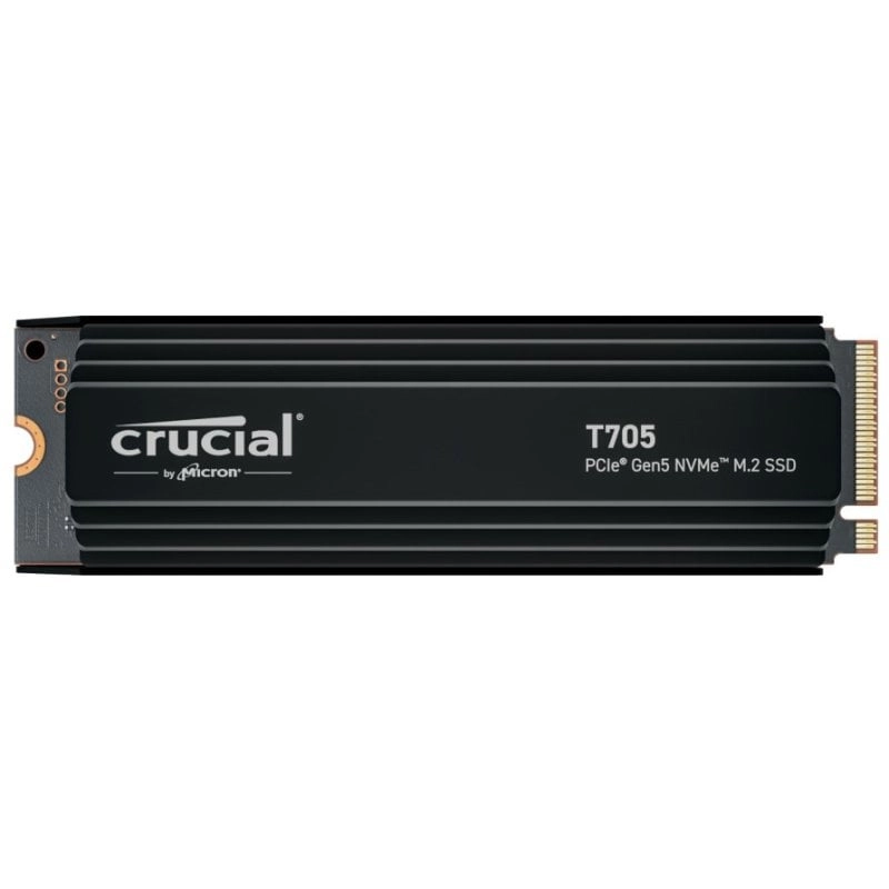 Crucial® T705 1 TB SSD PCIe Gen5 NVMe M.2 Kühlkörper