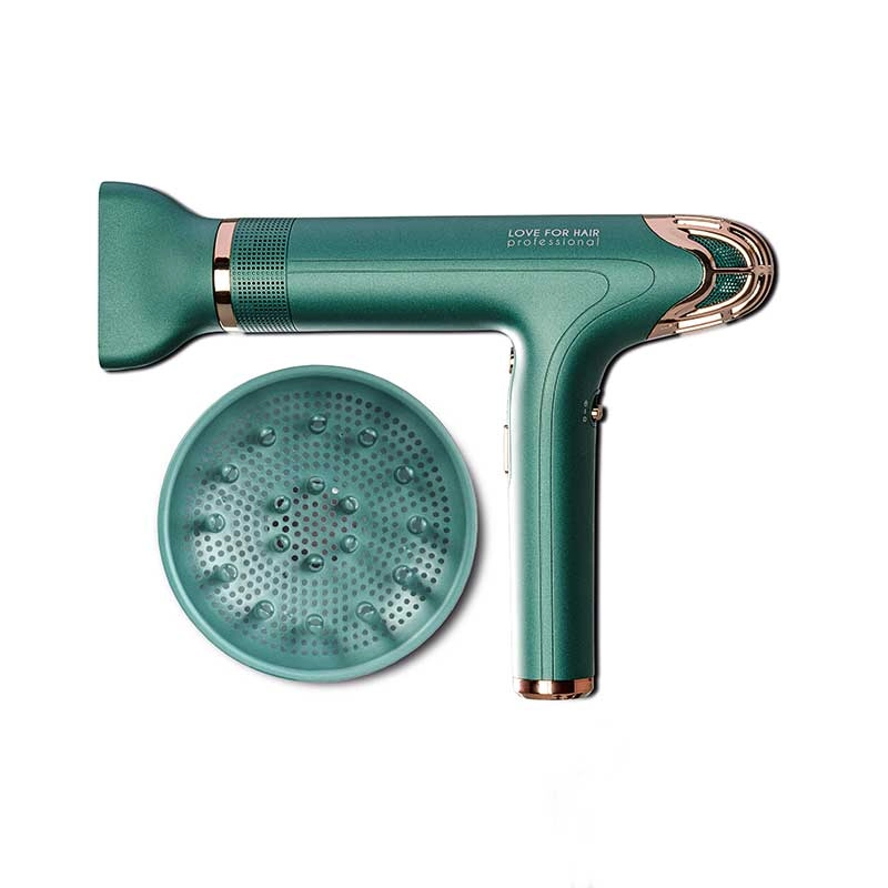 LOVE FOR HAIR Haartrockner Silk Dryer Gruen Rose