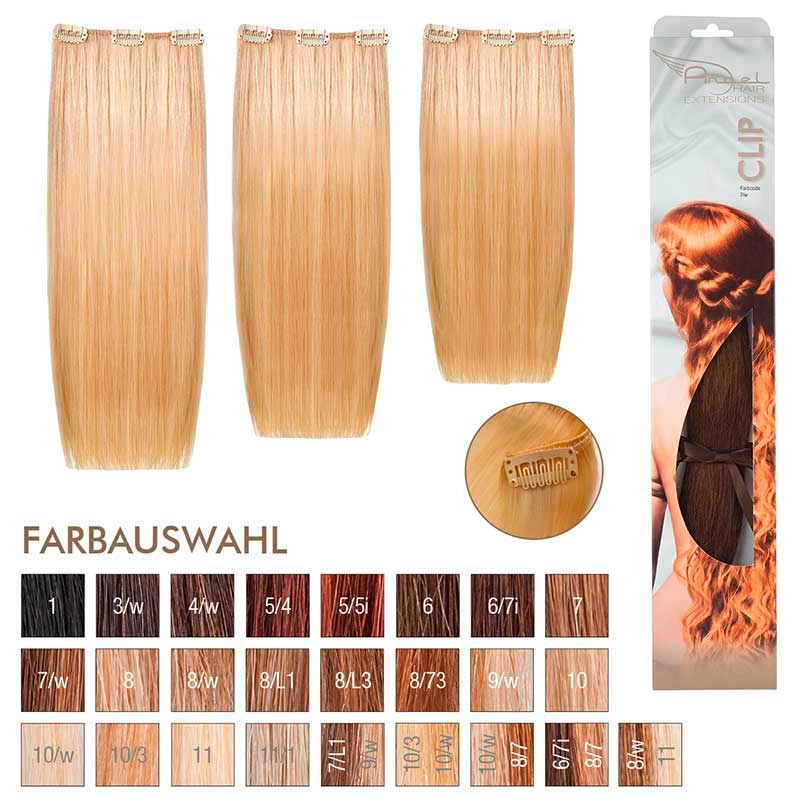 Angel Hair Clip Extension 7/w Mittelblond warm (3 Stueck)