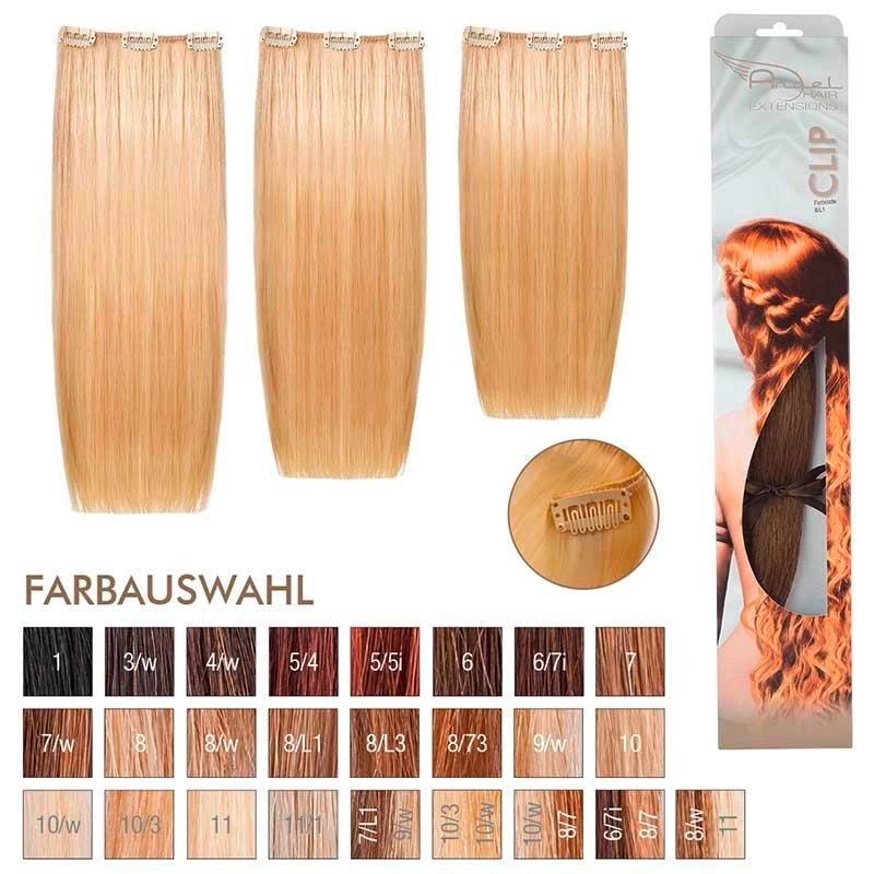 Angel Hair Clip Extension 8/L1 Hellblond leicht aschblond (3 Stueck)