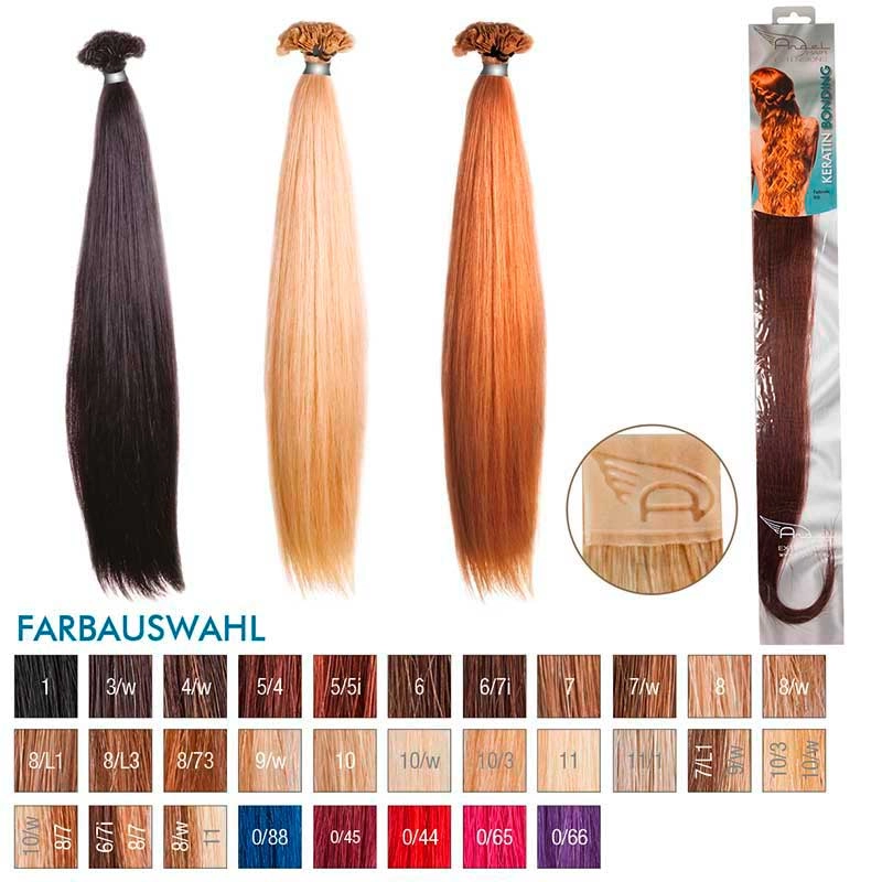 Angel Hair Keratin Bonding 5/5i Hellbraun intensiv Mahagoni-intensiv (10Stueck)