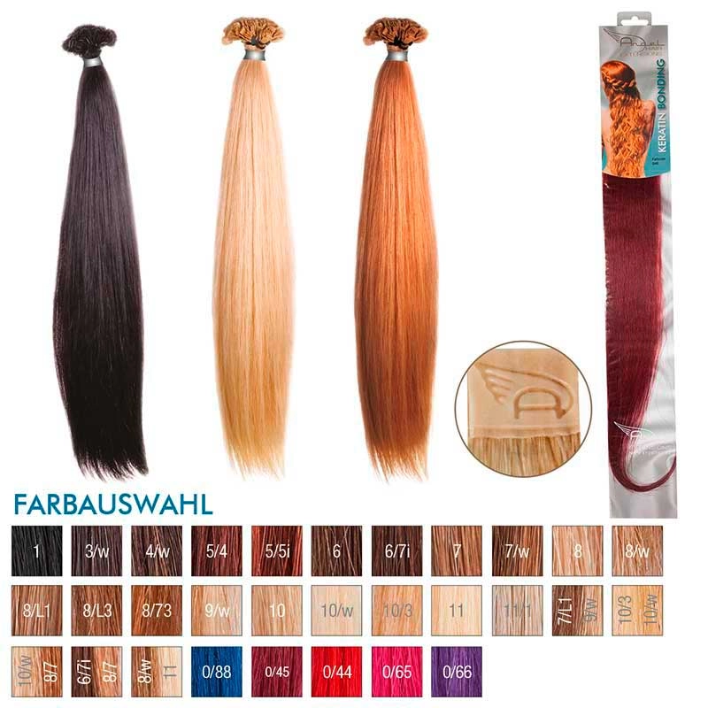 Angel Hair Keratin Bonding 0/45 Rot-Mahagoni (10 Stueck)