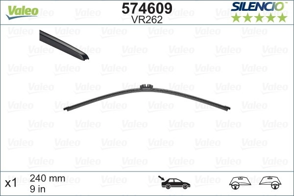 VALEO Scheibenwischer 574609 Wischblatt,Wischerblätter FORD,RENAULT,CITROËN,KA+ Schrägheck (UK, FK),Clio IV Schrägheck (BH_),Clio IV Grandtour (KH_)