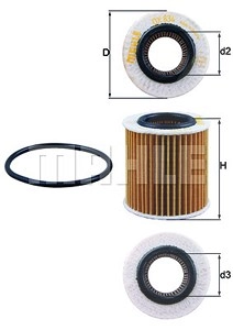 MAHLE ORIGINAL Ölfilter OX 834D Motorölfilter,Filter für Öl FORD,MAZDA,RANGER (TKE),BT-50 Pickup (B22, B32, UP, UR)