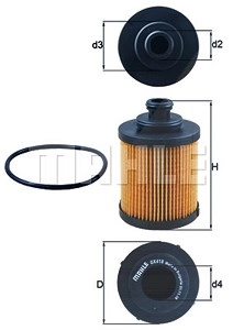 MAHLE ORIGINAL Ölfilter OX 418D Motorölfilter,Filter für Öl OPEL,FORD,FIAT,Corsa D Schrägheck (S07),Corsa C Schrägheck (X01),Meriva A (X03)