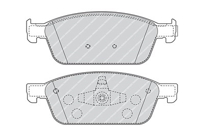 FERODO Bremsbelagsatz FDB4416 Bremsbeläge,Bremsklötze FORD,FOCUS III Turnier,Kuga Mk2 (DM2),FOCUS III