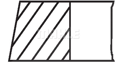 MAHLE ORIGINAL Kolbenringsatz 028 08 N0  VW,SKODA,SEAT,Golf V Schrägheck (1K1),TOURAN (1T1, 1T2),GOLF VI (5K1),Polo Schrägheck (6R1, 6C1),TIGUAN (5N_)