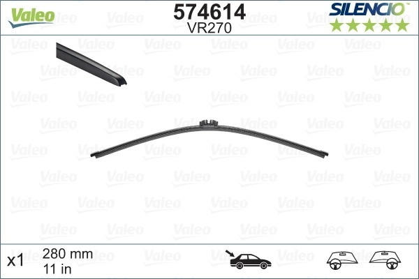 VALEO Scheibenwischer 574614 Wischblatt,Wischerblätter BMW,FORD,MINI,X3 (G01, F97),3 Touring (G21),X3 Van (G01),3 Touring Van (G21),Kuga Mk2 (DM2)