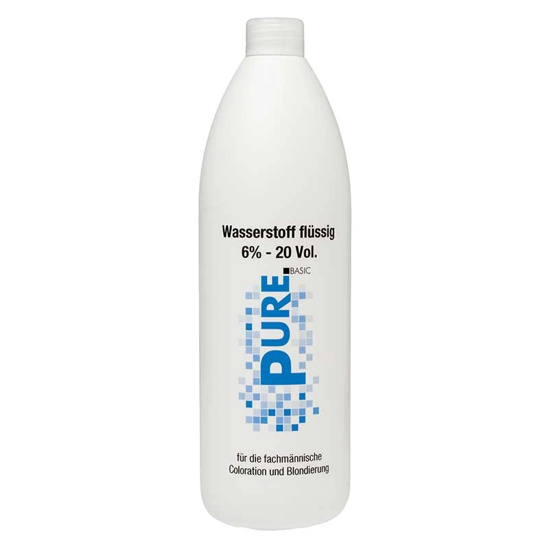 PURE Wasserstoff fluessig 6% fuer Coloration und Blondierung (1000 ml)