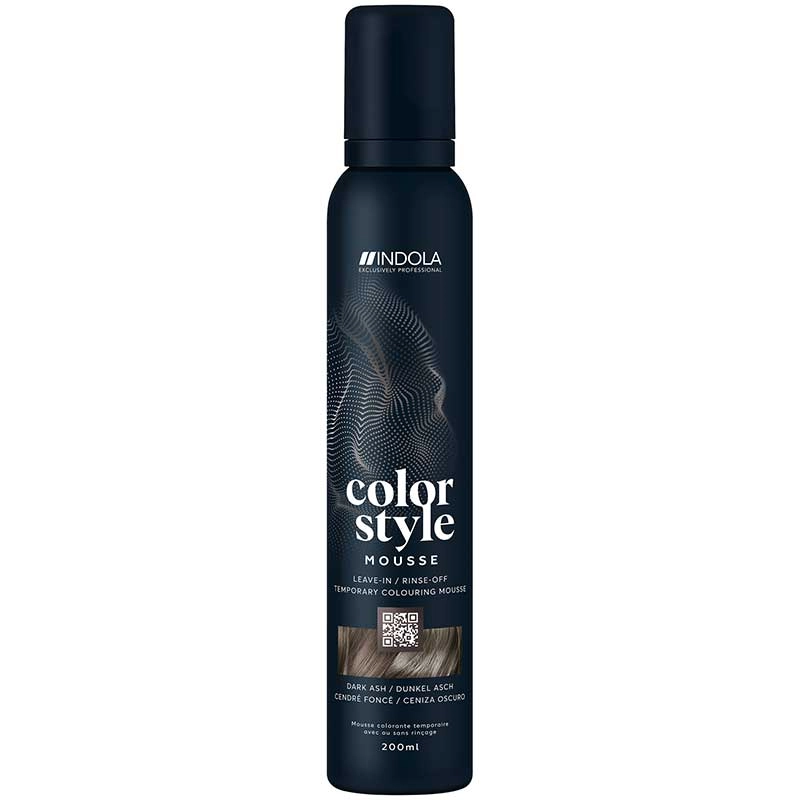 Indola Color Style Mousse Dunkel Asch (200 ml)