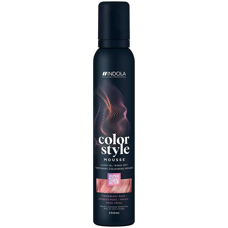 Indola Color Style Mousse Erdbeer - Rose (200 ml)