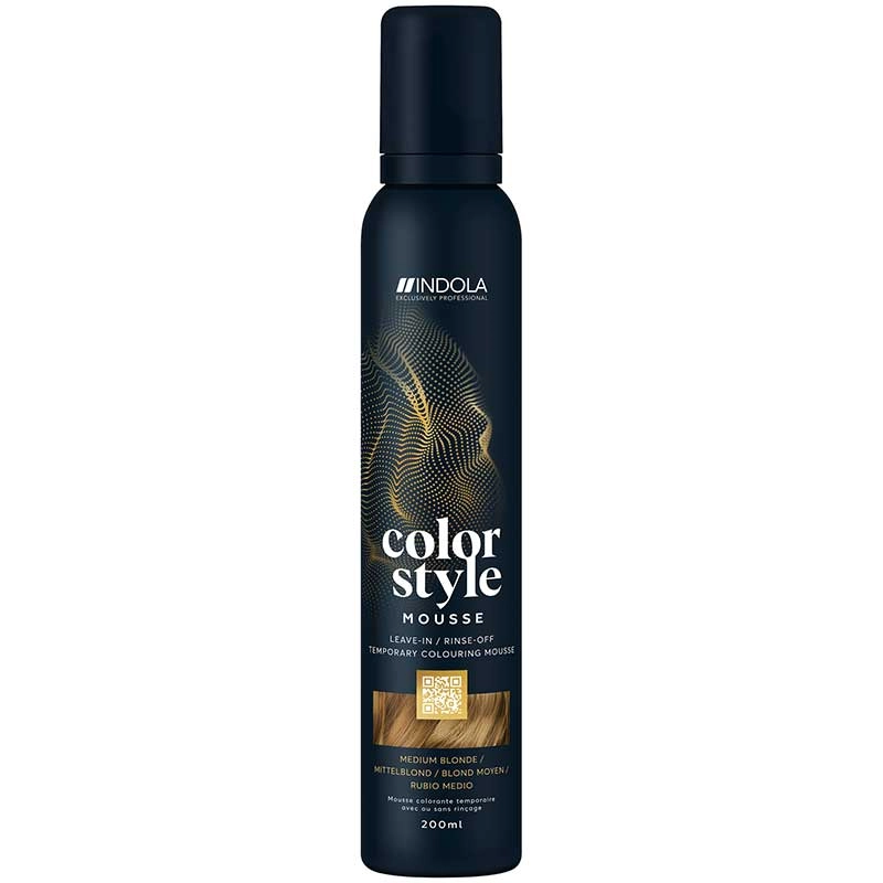 Indola Color Style Mousse Mittelblond (200 ml)