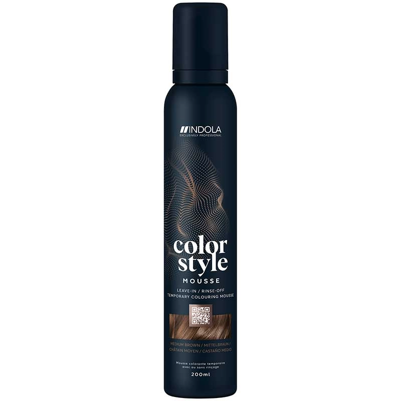 Indola Color Style Mousse Mittelbraun (200 ml)