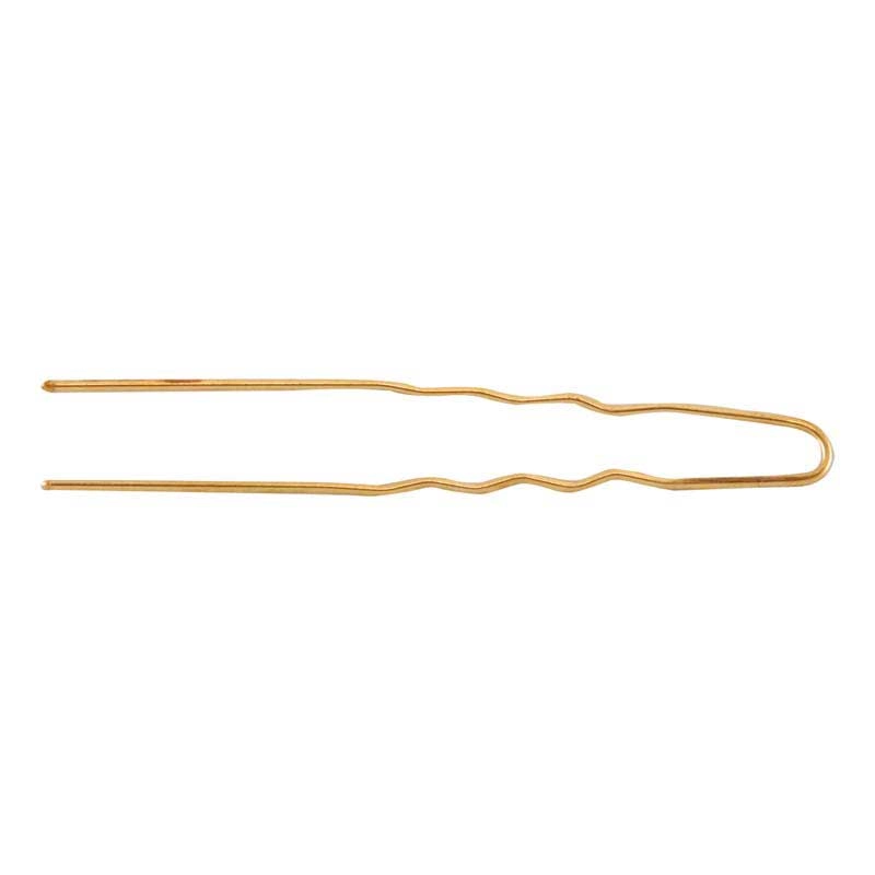 Mex pro Hair U-Haarnadel 65 mm gewellt, Gold (250 g)