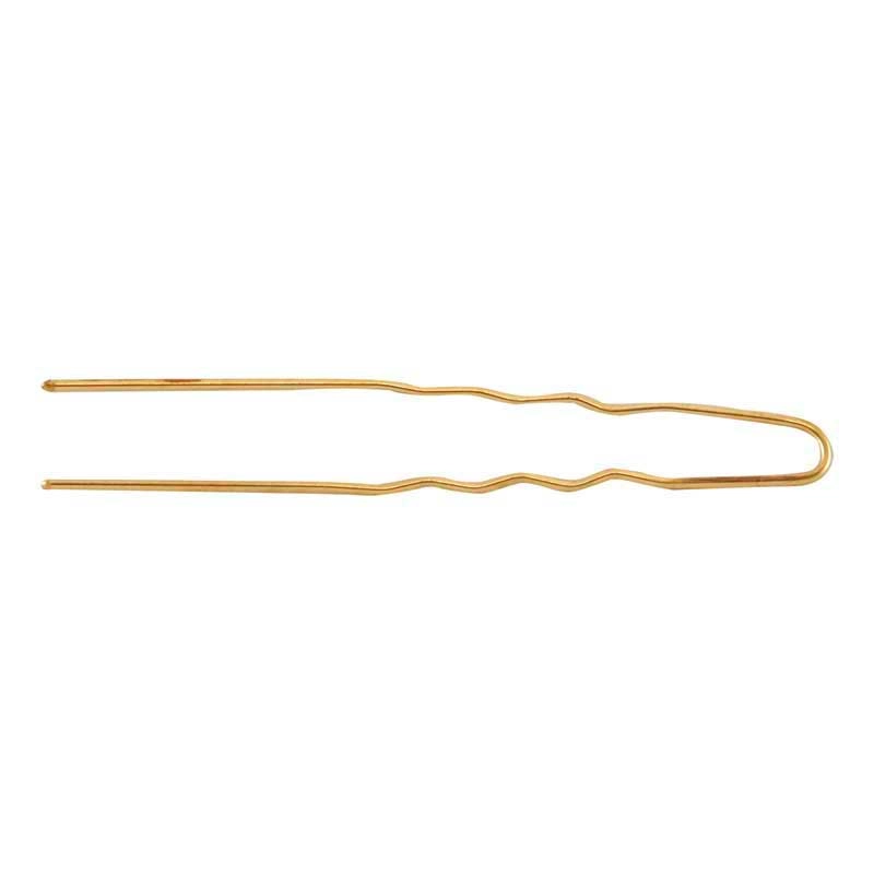 Mex pro Hair U-Haarnadel 70 mm gewellt, Gold (250 g)