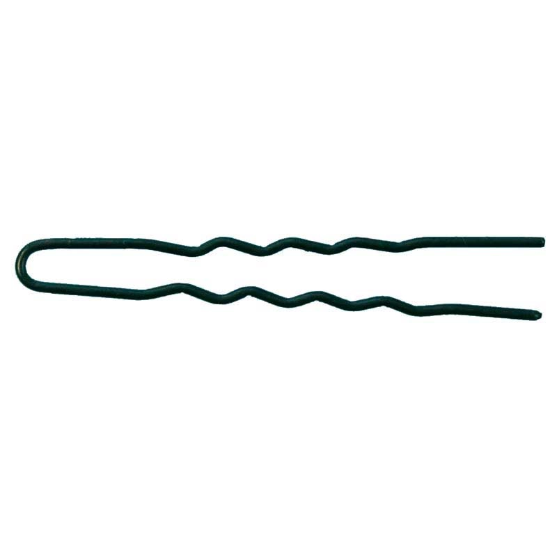 Mex pro Hair U-Haarnadel 70 mm gewellt, Schwarz (250 g)