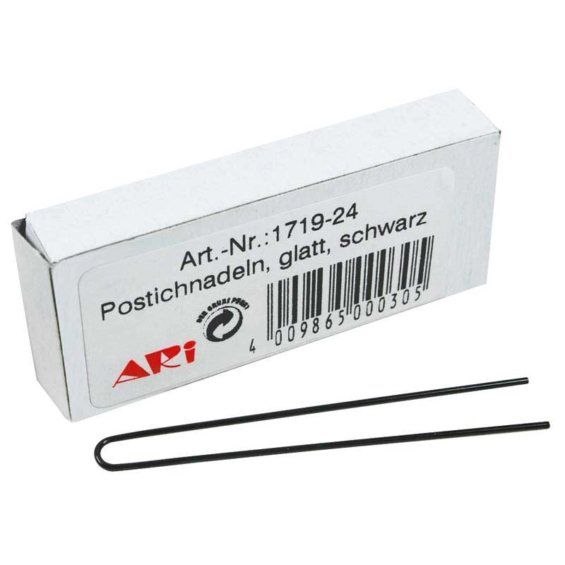 Mex pro Hair U-Haarnadel 55 mm Postich glatt, Schwarz (45 Stueck)