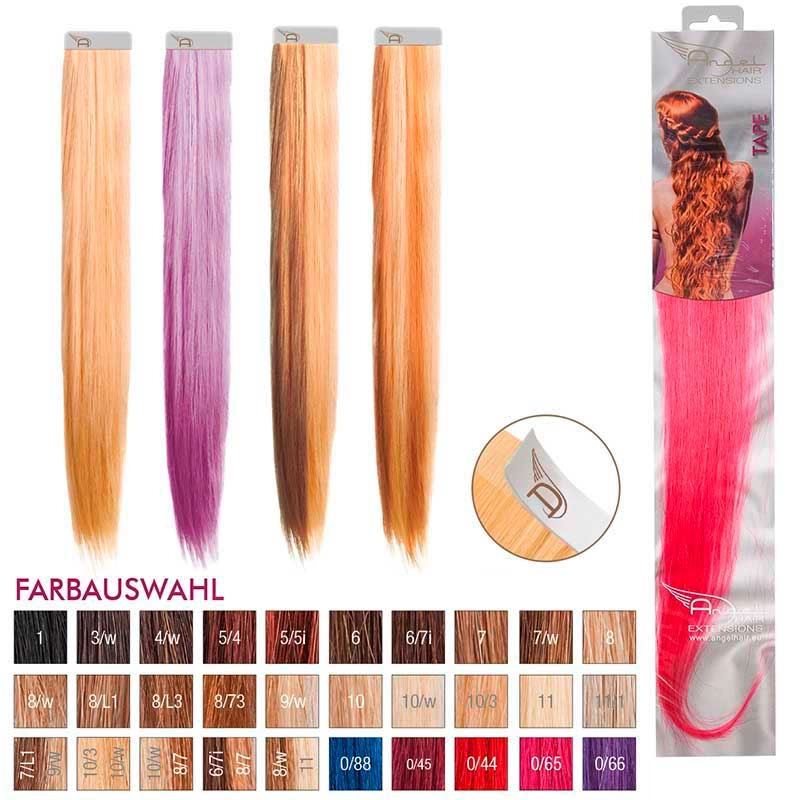 Angel Hair Tape Extension 0/65 Pink (4 Stueck)