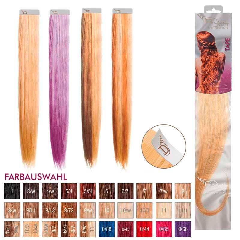 Angel Hair Tape Extension 10/3 Hell-lichtblond gold (4 Stueck)