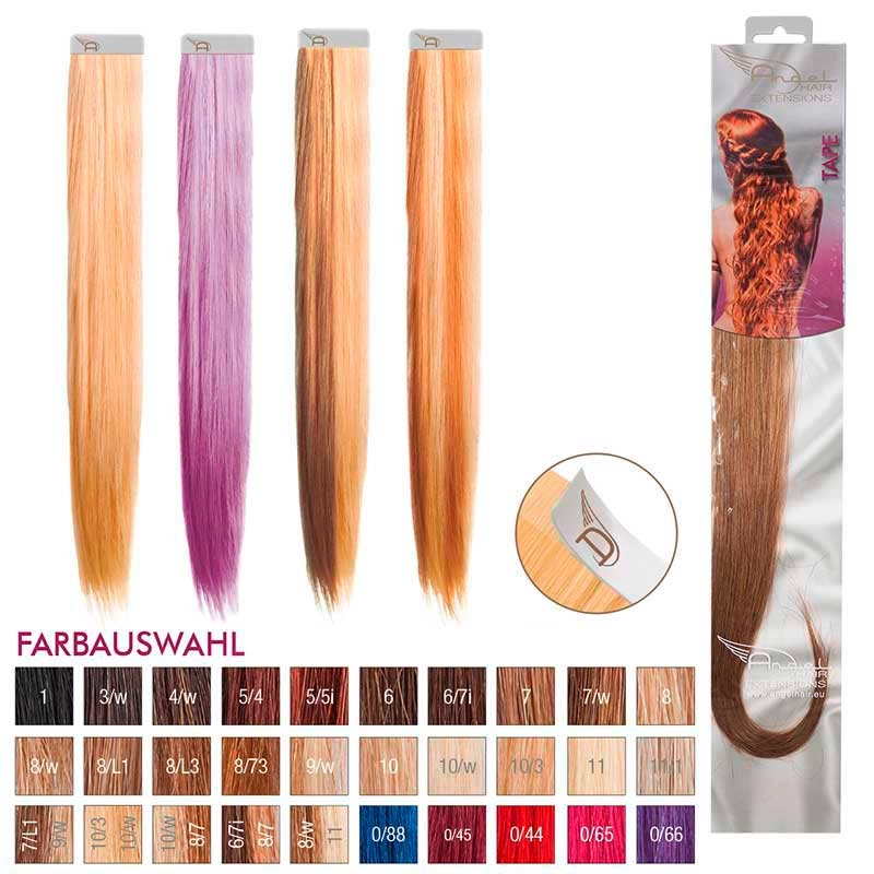 Angel Hair Tape Extension 8/L1 Hellblond leicht aschblond (4 Stueck)