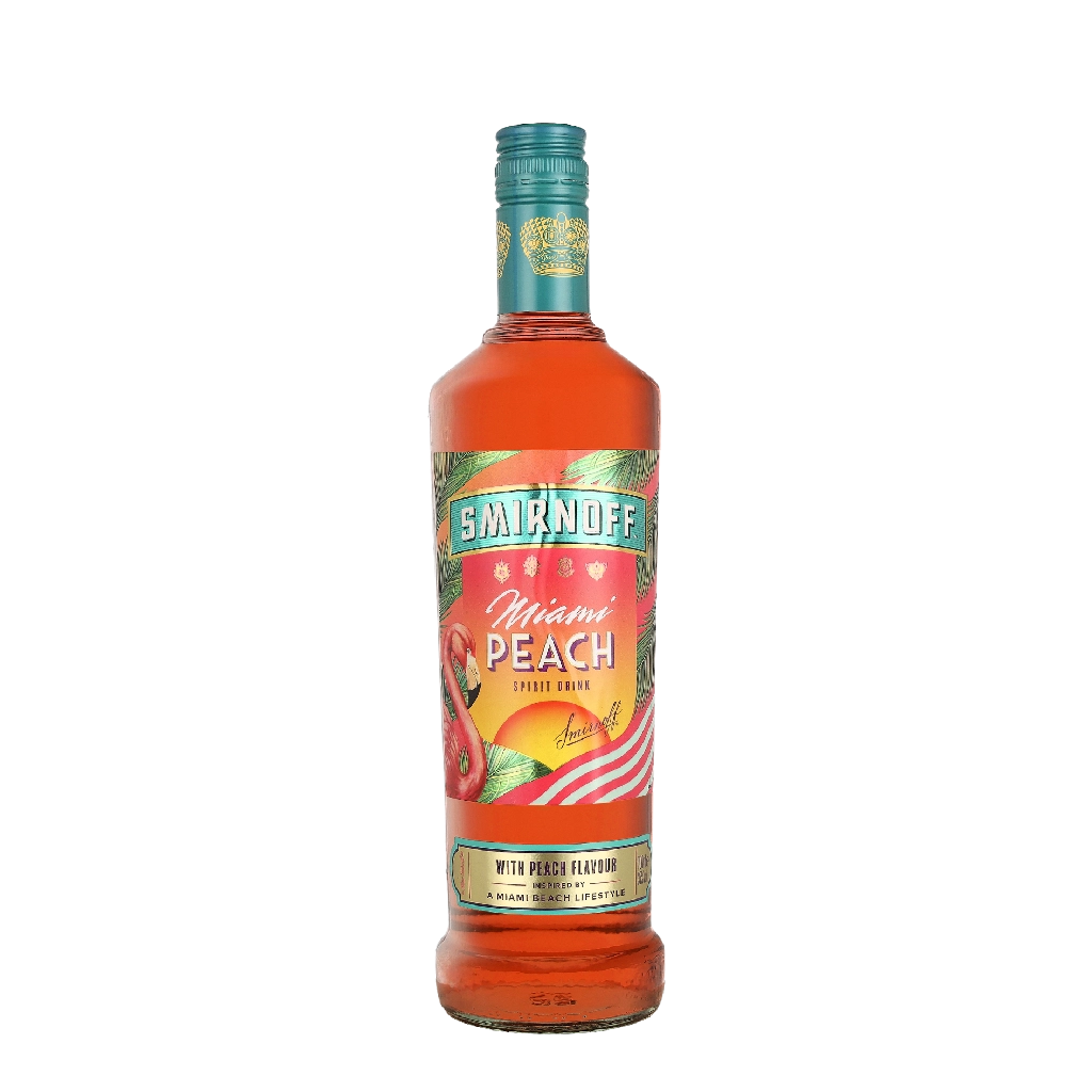 Smirnoff Miami Peach Vodka 0.70 liter - Pfirsich Wodka