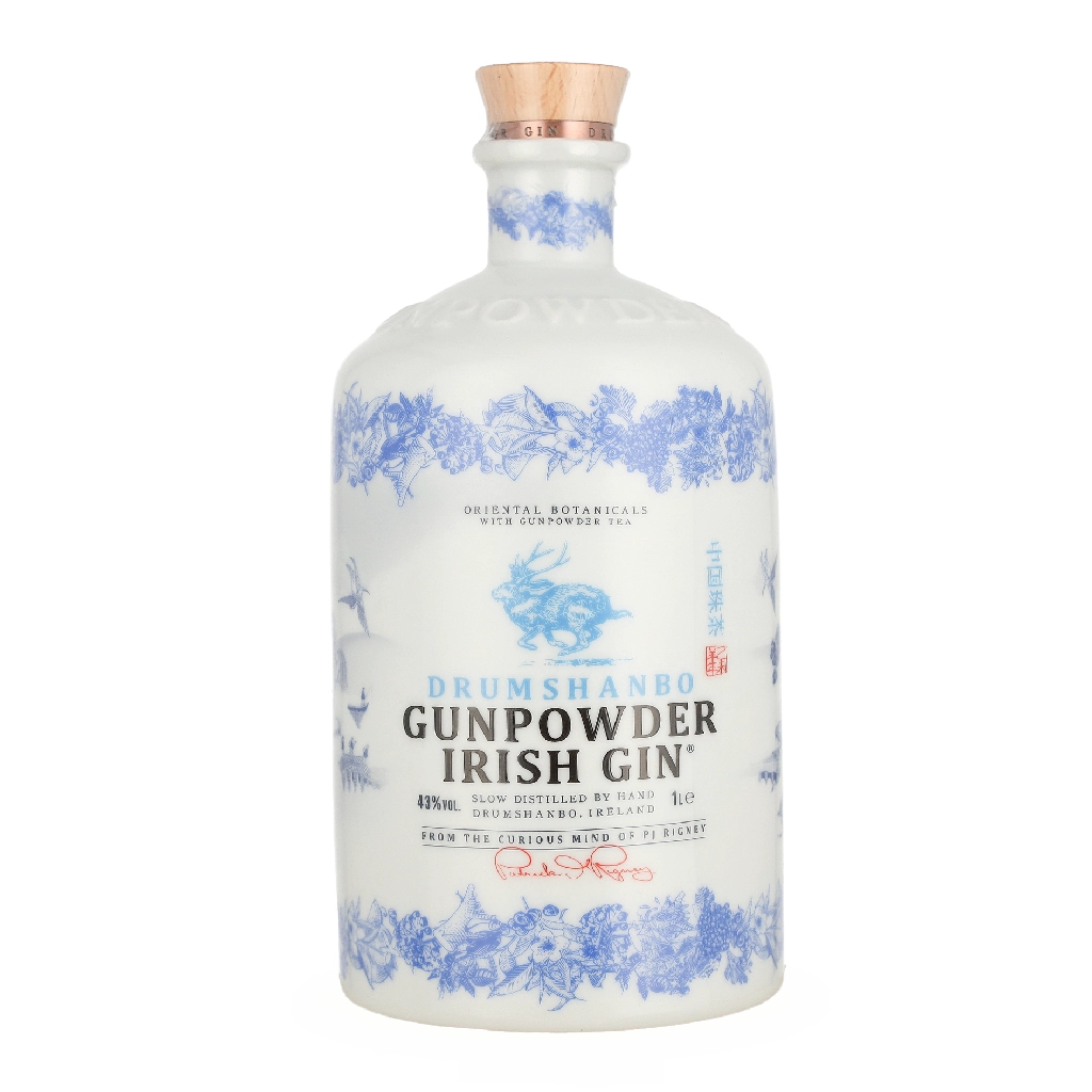 Drumshanbo Gunpowder Ceramic Bottle 1 liter Gin