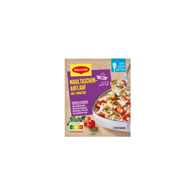 Maggi Fix Maultaschen Auflauf mit Tomaten 31G